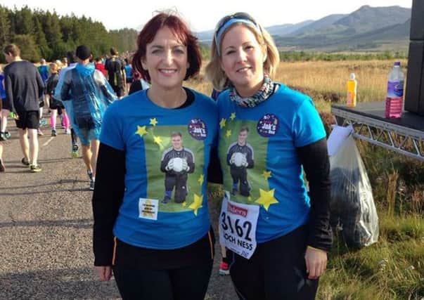 Angela Constance MSP and Hannah Bardell MPat the Loch Ness Marathon. Picture: comp