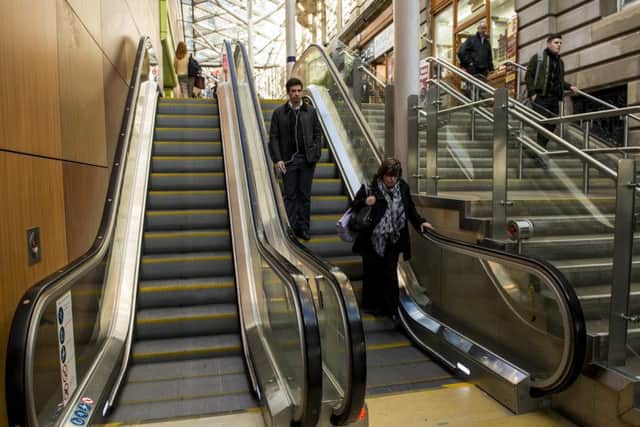 The woman was pushed down the Waverley Steps. Picture: Ian Georgeson