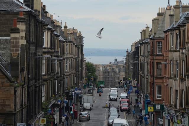 Trouble flared on Easter Road. Picture Neil Hanna