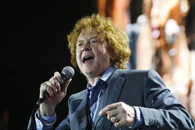 Mick Hucknall and Simply Red are heading for the Castle. Picture: Getty