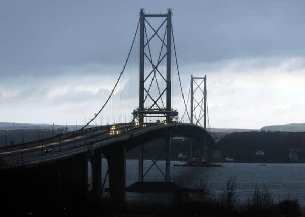 The Forth Road Bridge is set to be hit by strong winds. Picture: Greg Macvean
