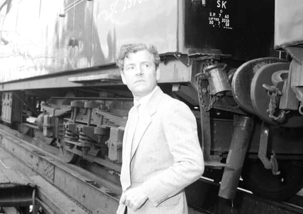 Kenneth More rehearses scenes for the film version of John Buchan's classic in 1958. Picture: TSPL