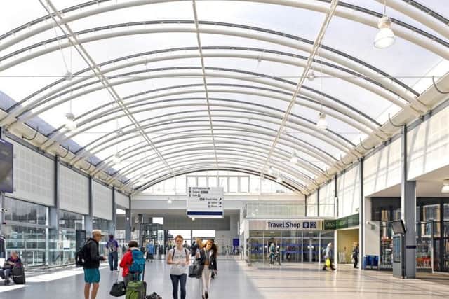 Haymarket Station's bright interior