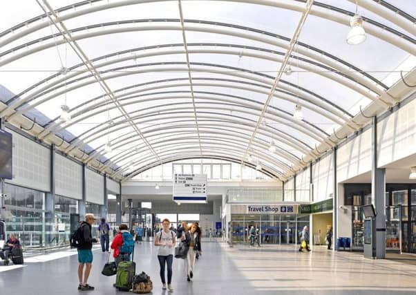 Haymarket Station's bright interior