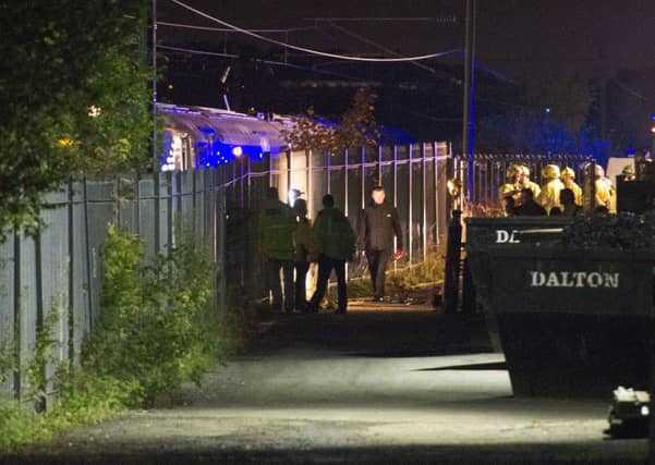 the Uphall train crash happened earlier this month. Picture: Ian Rutherford