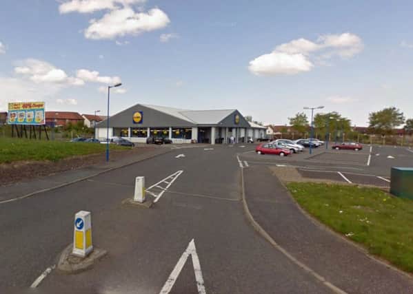 The boy was hit by a car in the Lidl car park in Whitburn. Picture: Google