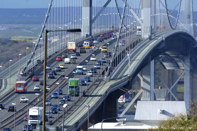 The Forth Road Bridge had been reduced to a single lane each way because of a steel defect.