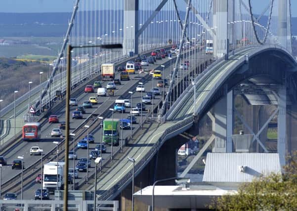 The Forth Road Bridge had been reduced to a single lane each way because of a steel defect.