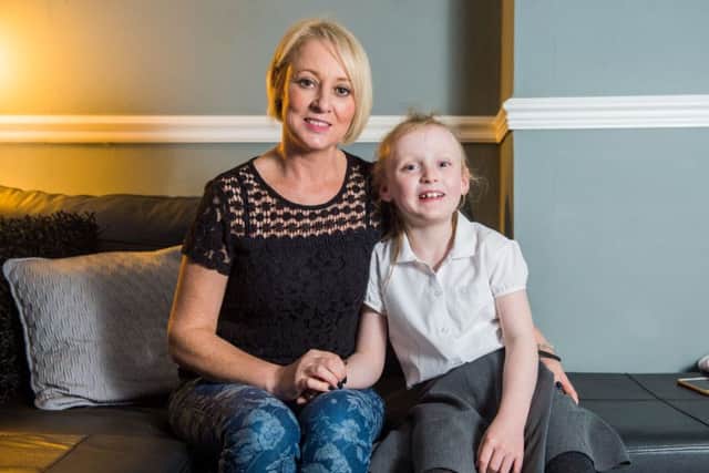 Carol McRobbie from Edinburgh with her daughter Maya who was diagnosed with diplegic cerebral palsy as a baby. Picture: Hemedia
