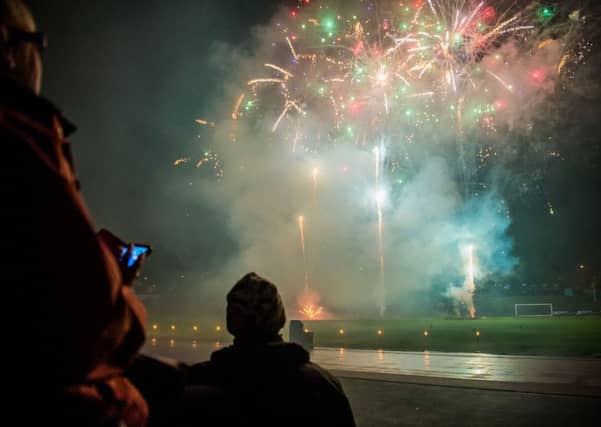 5000 people attended the firework display at Meadowbank. Picture: Ian Georgeson