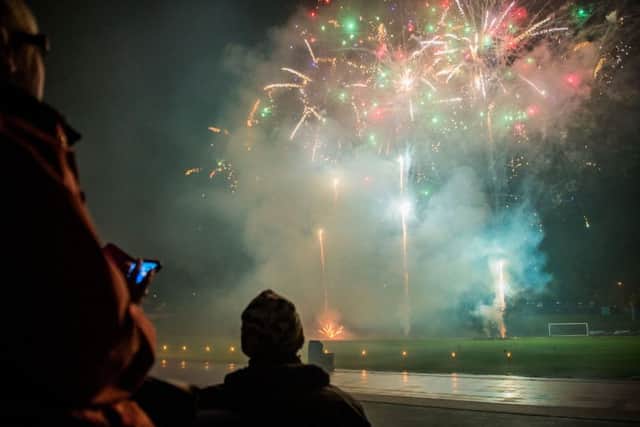 5000 people attended the firework display at Meadowbank. Picture: Ian Georgeson