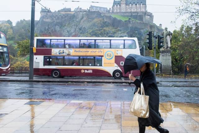 Wind and rain is set to bring misery for travellers. Picture: Ian Georgeson