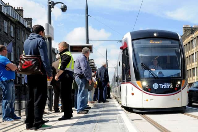 York Place is the end of the line for the tram service - for now. Picture: Lisa Ferguson