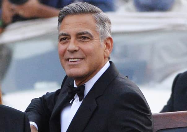George Clooney is in Edinburgh on Thursday. Picture: Getty
