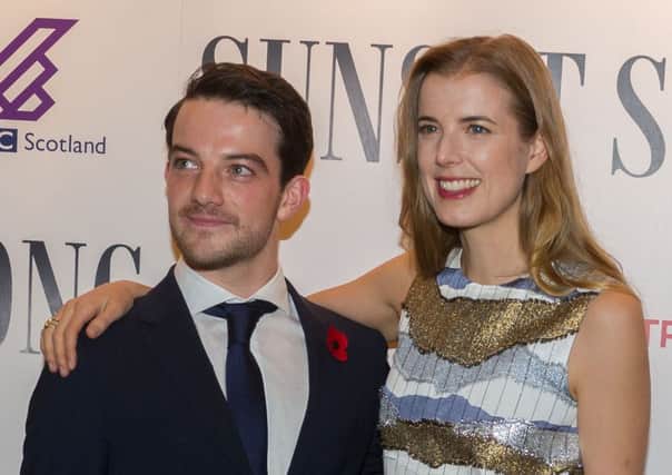 Sunset Song stars Kevin Guthrie and Agyness Deyn at the film's Edinburgh premiere. Picture: Steven Scott Taylor