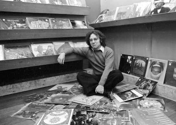 Bruce Findlay inside his record shop in Edinburgh