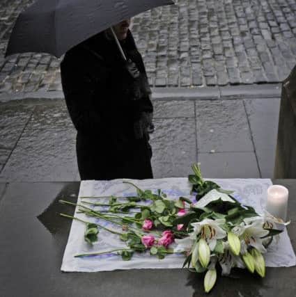 A minute's silence was held for the victims of the attacks in Paris. Picture: Neil Hanna