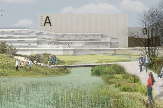 An artist's impression of the proposed studio.