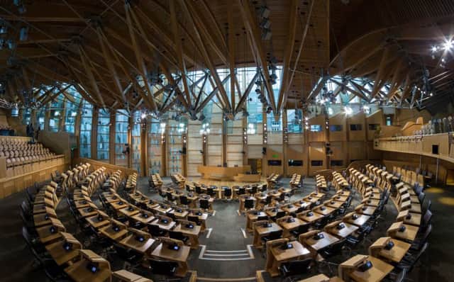 The Scottish Parliament's debating chamber. Picture: Wiki Commons