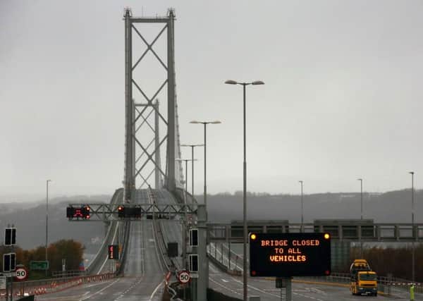 The Forth Road Bridge has been closed until the end of the year due to steel defects. Picture: PA