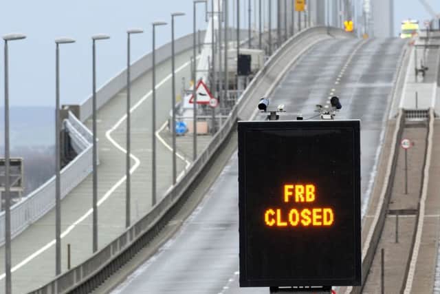 The Forth Road Bridge has been shut to traffic until the New Year for repairs following the discovery of defective steelwork. Picture: Jane Barlow