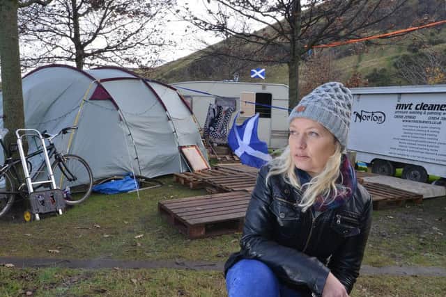 The band of independence supporters have been told to leave. Picture: Jon Savage