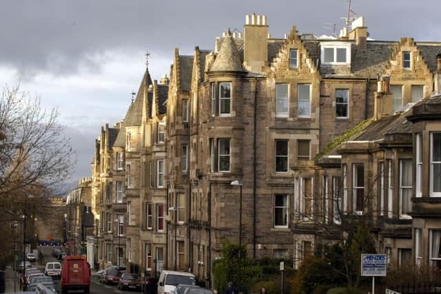 Leamington Terrace in Edinburgh, where a man was found dead this morning. Picture: Gareth Easton
