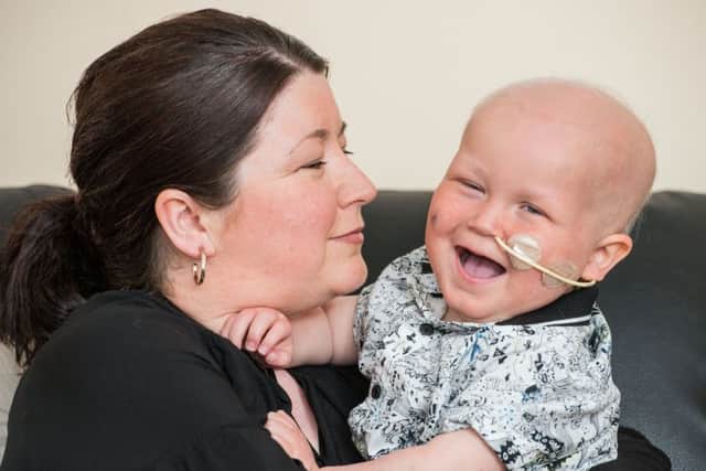 Pamela Neilson with son Kai Laidlaw. Picture: Ian Georgeson