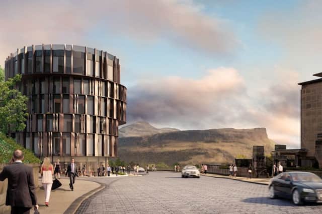An artist's impression of the proposed hotel on the Royal High School site. Picture: Contributed
