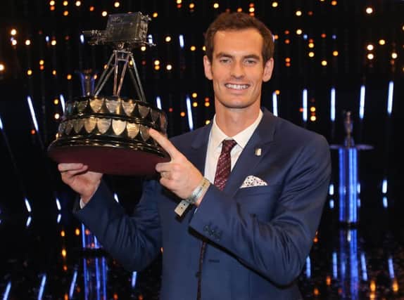 Winner of 2015 Sports Personality of the Year Andy Murray. Picture: Niall Carson/PA