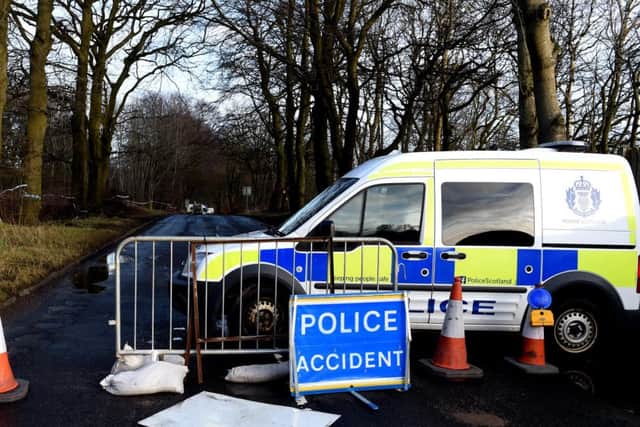 The remains were found close to the B7015 near West Calder. Picture: Lisa Ferguson