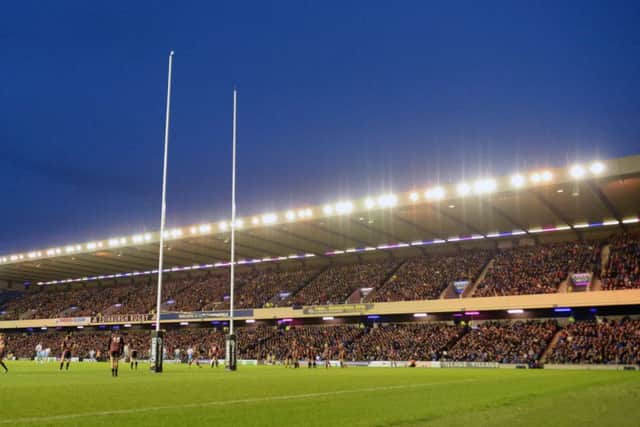 A record crowd attended the first leg of the 1872 Cup. Picture: SNS Group/ SRU /Alan Harvey