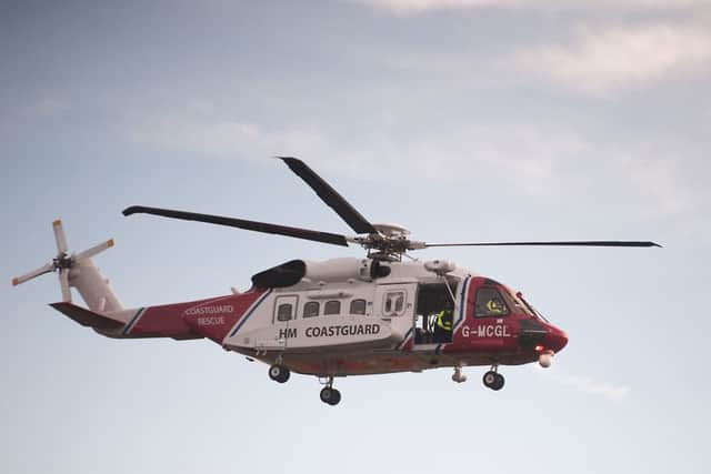 The paddleboarders were rescued by a Coastguard helicopter. File picture: John Devlin