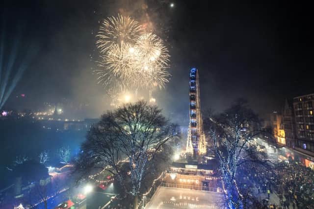 Last year's street party as part of Edinburgh's Hogmanay celebrations. Picture: Jane Barlow