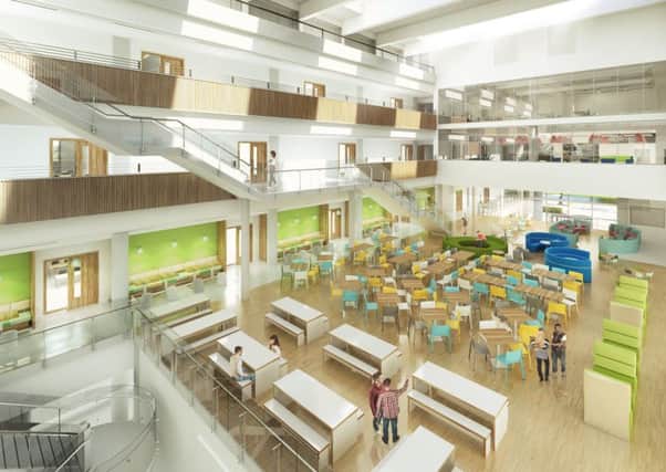 An artist's impression of the interior of the new Boroughmuir High School. Picture: Alan Murray Architects/Haa Design