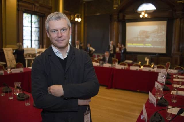 Architect Gareth Hoskins in Edinburgh's City Chambers in December 2015, ahead of a planning committee decision on whether to approve plans to convert the former Royal High School into a five-star hotel. Picture: Andrew O'Brien