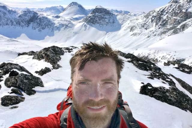 Luke pictured during an expedition training course in Eastern Greenland. Picture: contributed