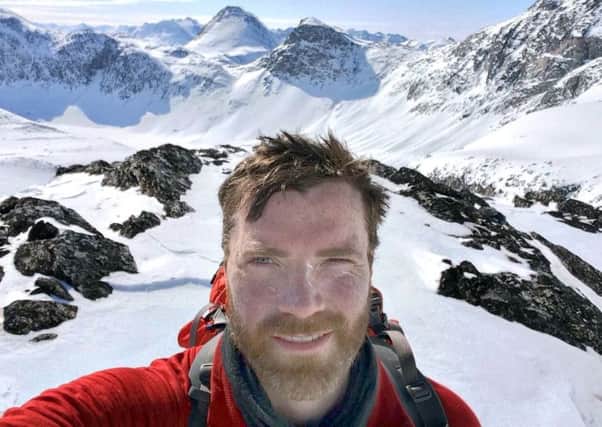 Luke pictured during an expedition training course in Eastern Greenland. Picture: contributed