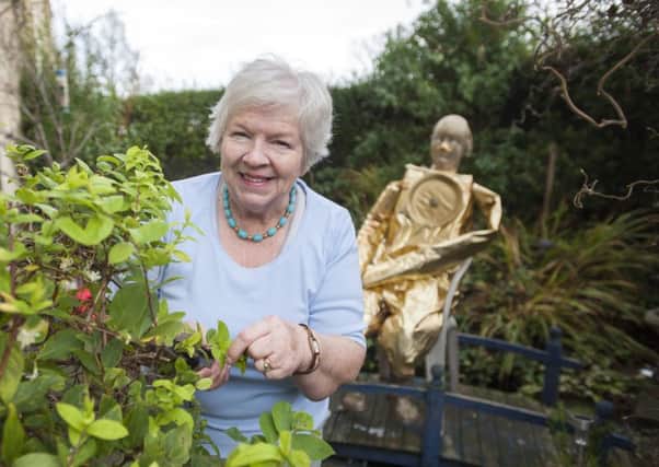 Granny Thomson in her garden. Picture: Lesley Martin