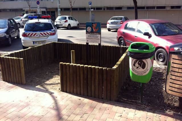 A dog toilet in Budapest. Picture: supplied