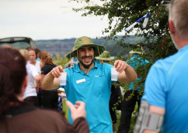 The Wineathlon event in Yorkshire last year, where wine is offered to participants as a substitute for water. Picture: James Kirby
