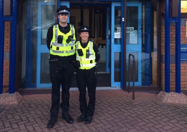 Pc Grant Lennox and Pc Jennifer MacGregor. Picture: comp