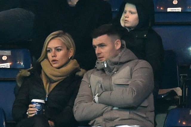 Anthony Stokes was at Falkirk to watch Hibs
