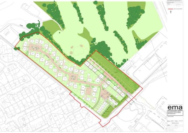 Plans for the new housing development at Broomieknowe