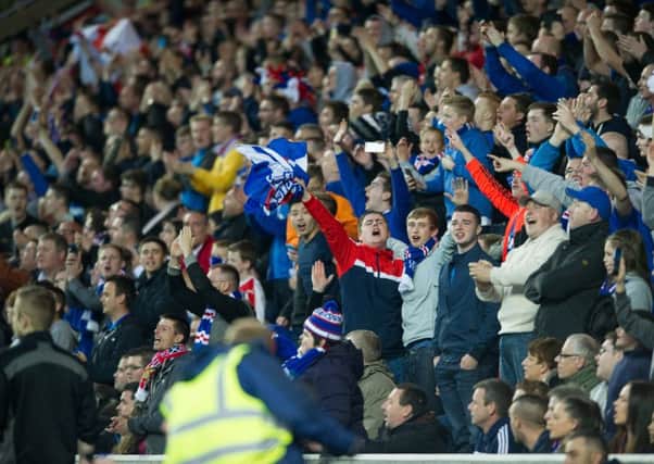 Rangers fans in full voice at Ibrox. File picture: John Devlin