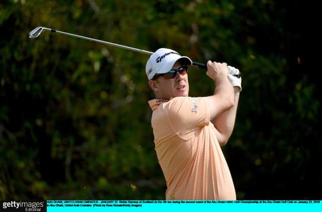 Richie Ramsay carded the day's best score at the Abu Dhabi Golf Club. Picture: Ross Kinnaird/Getty Images
