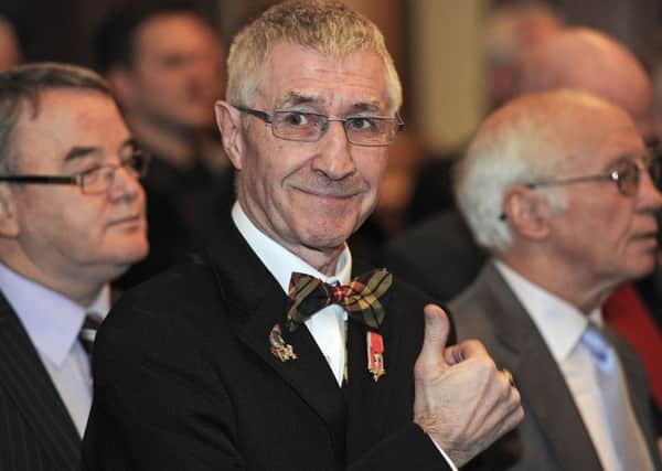 Ken Buchanan at the civic reception held in his honour. Picture: Neil Hanna