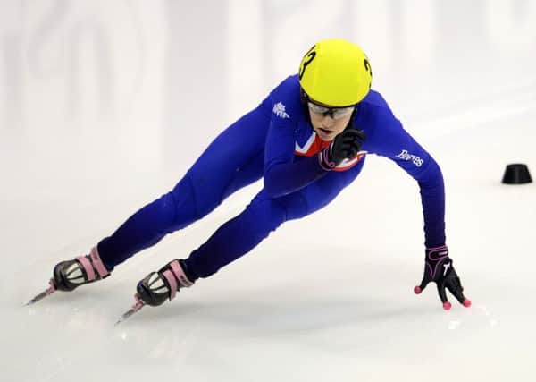 Elise Christie won three European titles in Russia. Pic: Getty