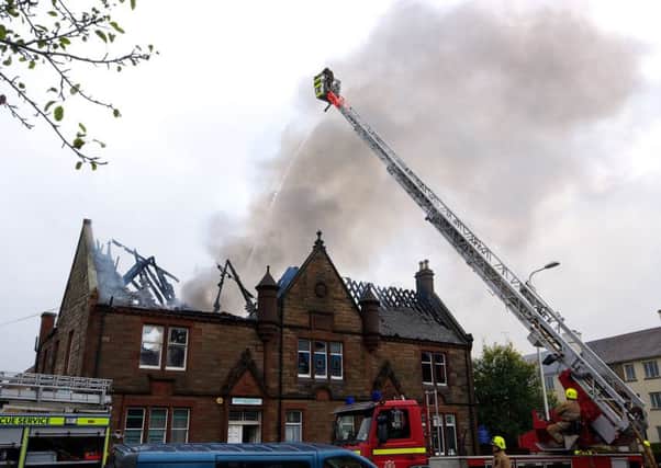 Fire destroyed the centre in October 2013. Picture: Joey Kelly