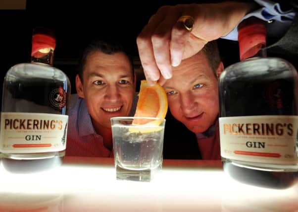 Pickering's Gin founders Matthew Gammell, left, and Marcus Pickering. Picture: Jane Barlow